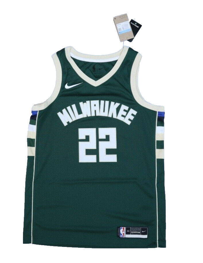 Khris Middleton Milwaukee Bucks #22 Nike Icon Jersey Home Authentic NWT Mens M