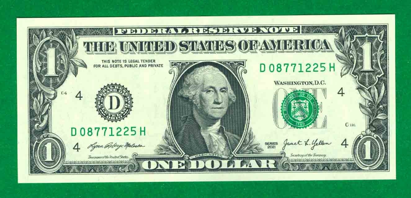 $1 2021 1 D/H BLOCK (w) CLEVELAND CU. P-1. $1 2021 1 D/H BLOCK (w) CLEVELAND CU. P-1.