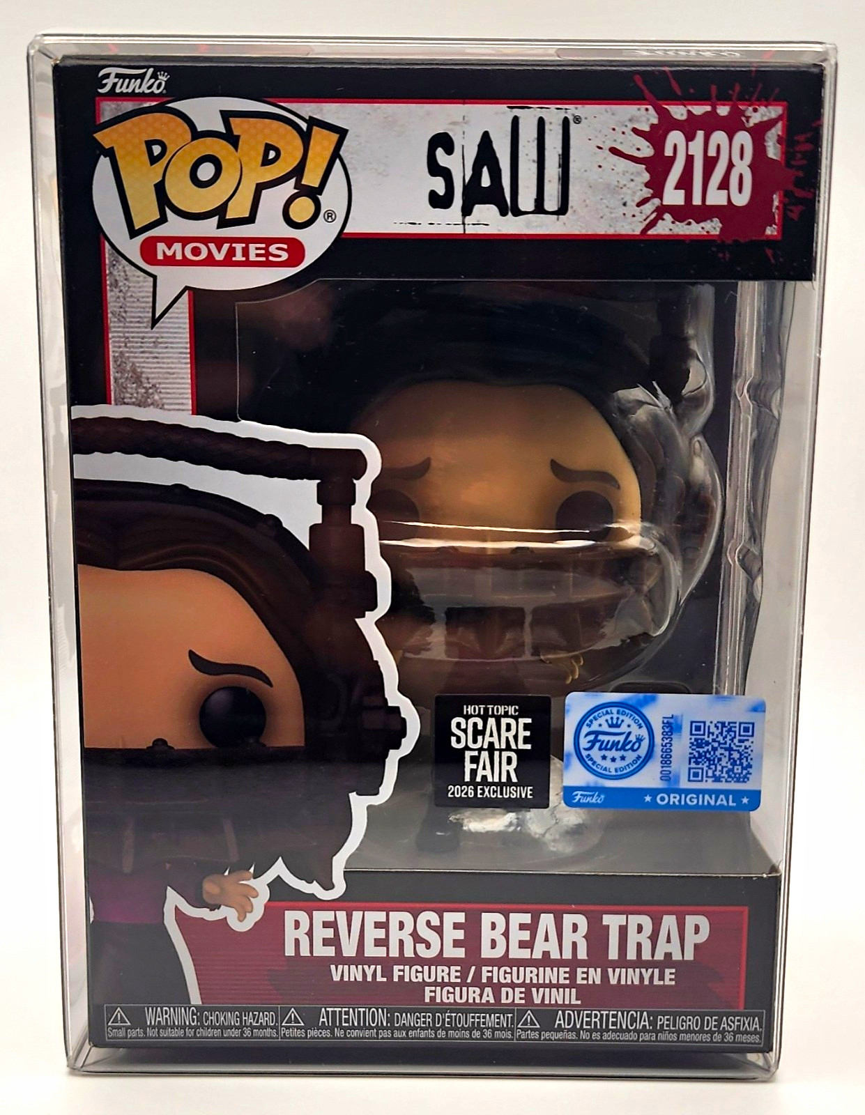 Funko POP Saw Reverse Bear Trap #2128 Hot Topic Exclusive On Hand W/Protector Funko POP Saw Reverse Bear Trap #2128 Hot Topic Exclusive On Hand W/Protector
