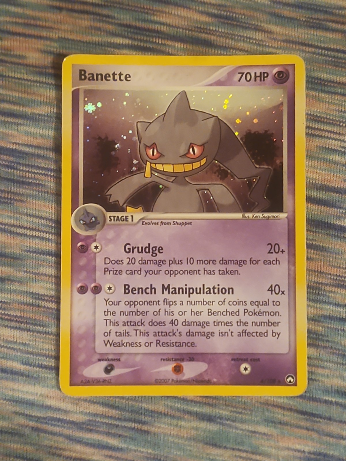 Pokemon Tcg Banette 4/108 Holo Rare Pokémon EX Power Keepers 2007 card MP Pokemon Tcg Banette 4/108 Holo Rare Pokémon EX Power Keepers 2007 card MP