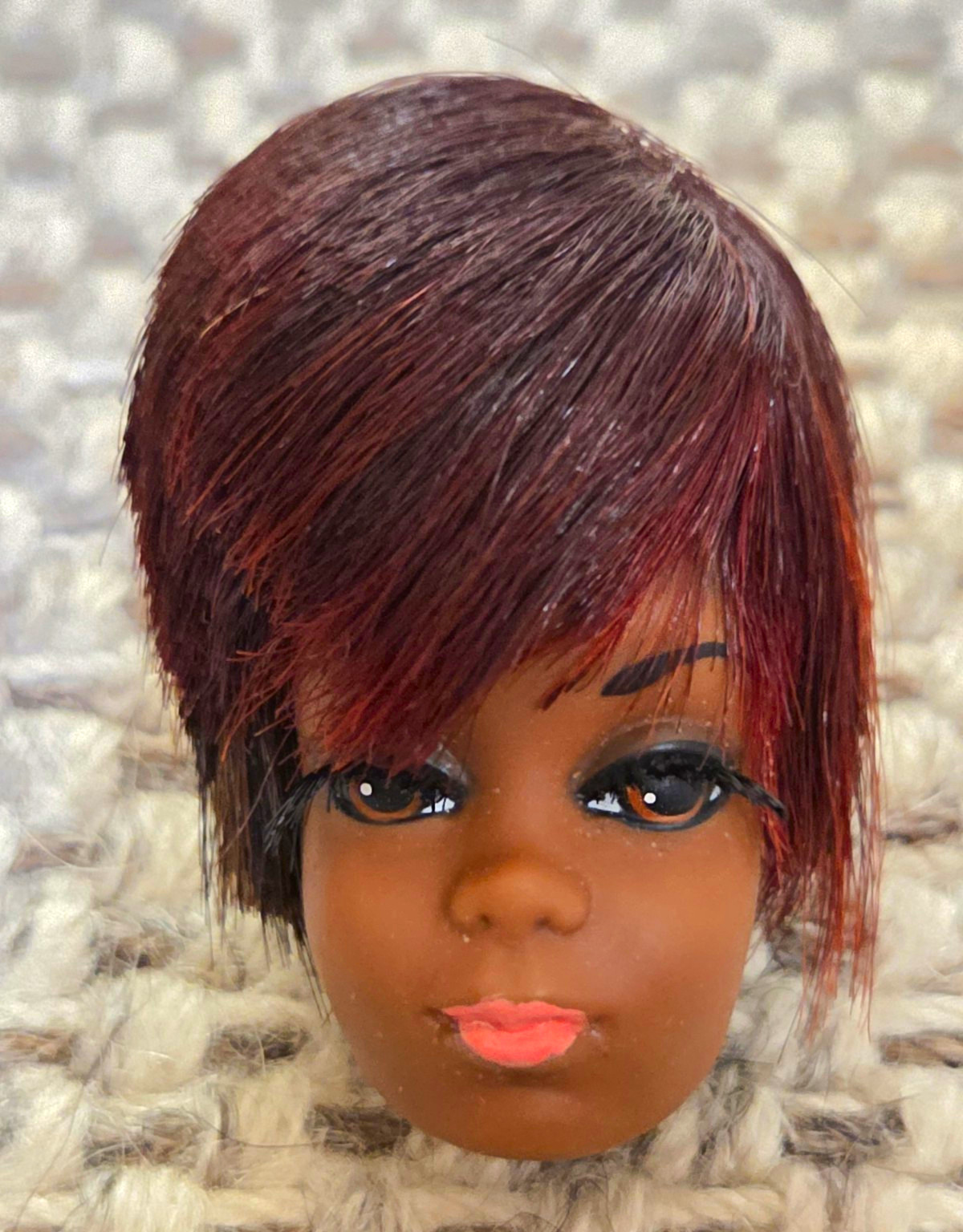 VINTAGE 1967 #1127 TNT JULIA/#1128 TALKING JULIA DOLL HEAD ONLY/BEAUTIFUL VINTAGE 1967 #1127 TNT JULIA/#1128 TALKING JULIA DOLL HEAD ONLY/BEAUTIFUL