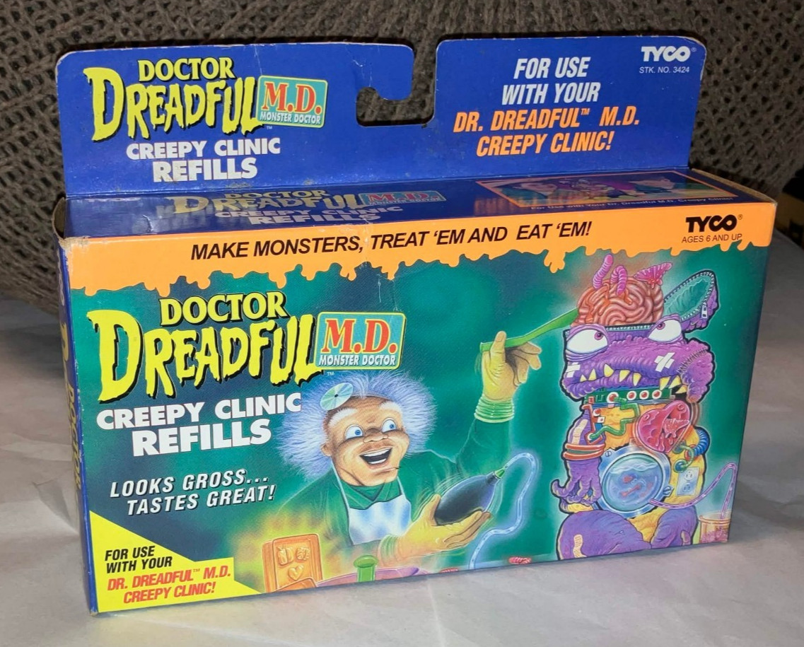 Vintage 1996 Tyco DR. DOCTOR DREADFUL Creepy Clinic Refills UNOPENED Set (A)