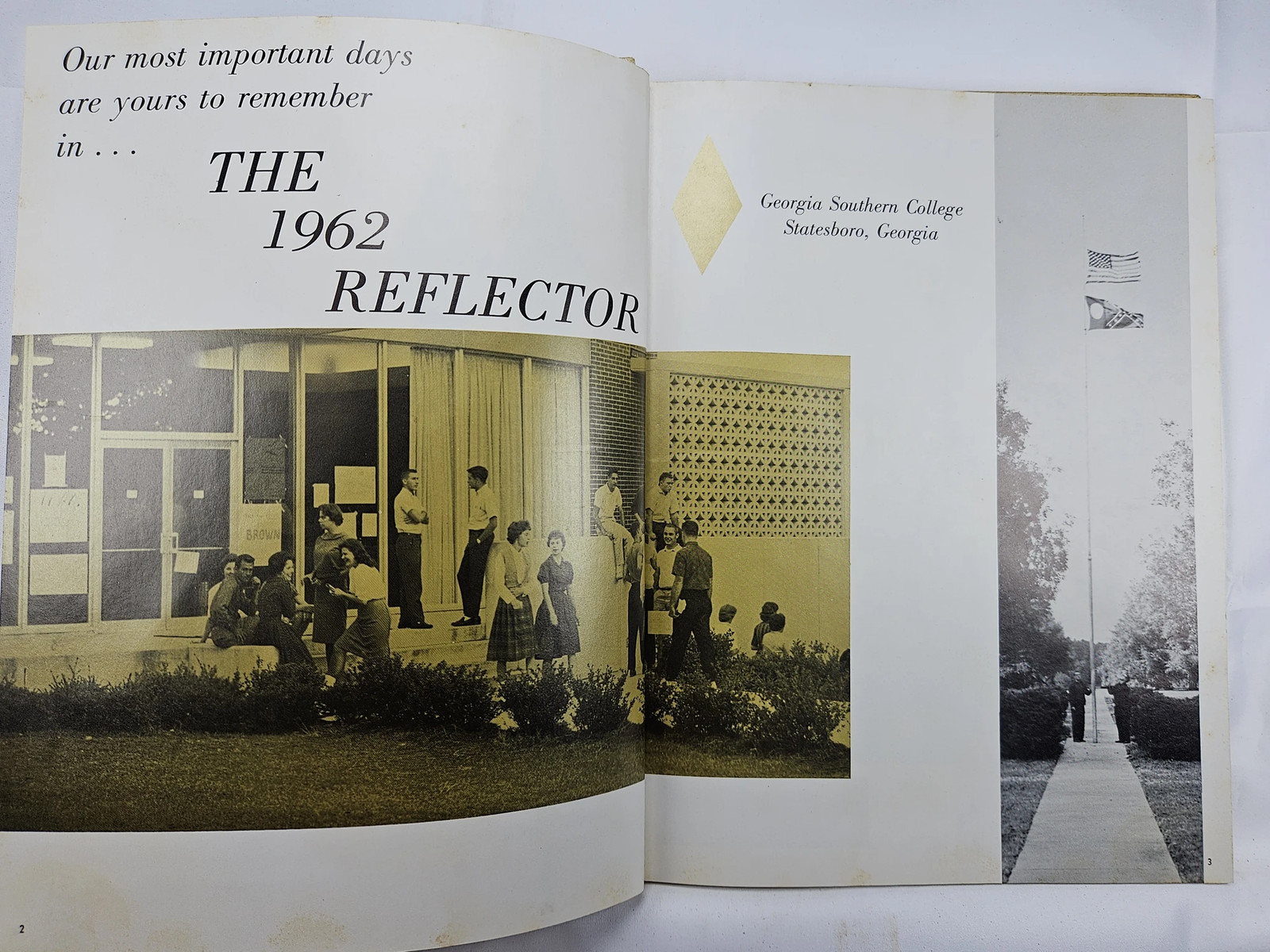 The Reflector 1962 Georgia Southern College Yearbook Statesboro GA Hardcover