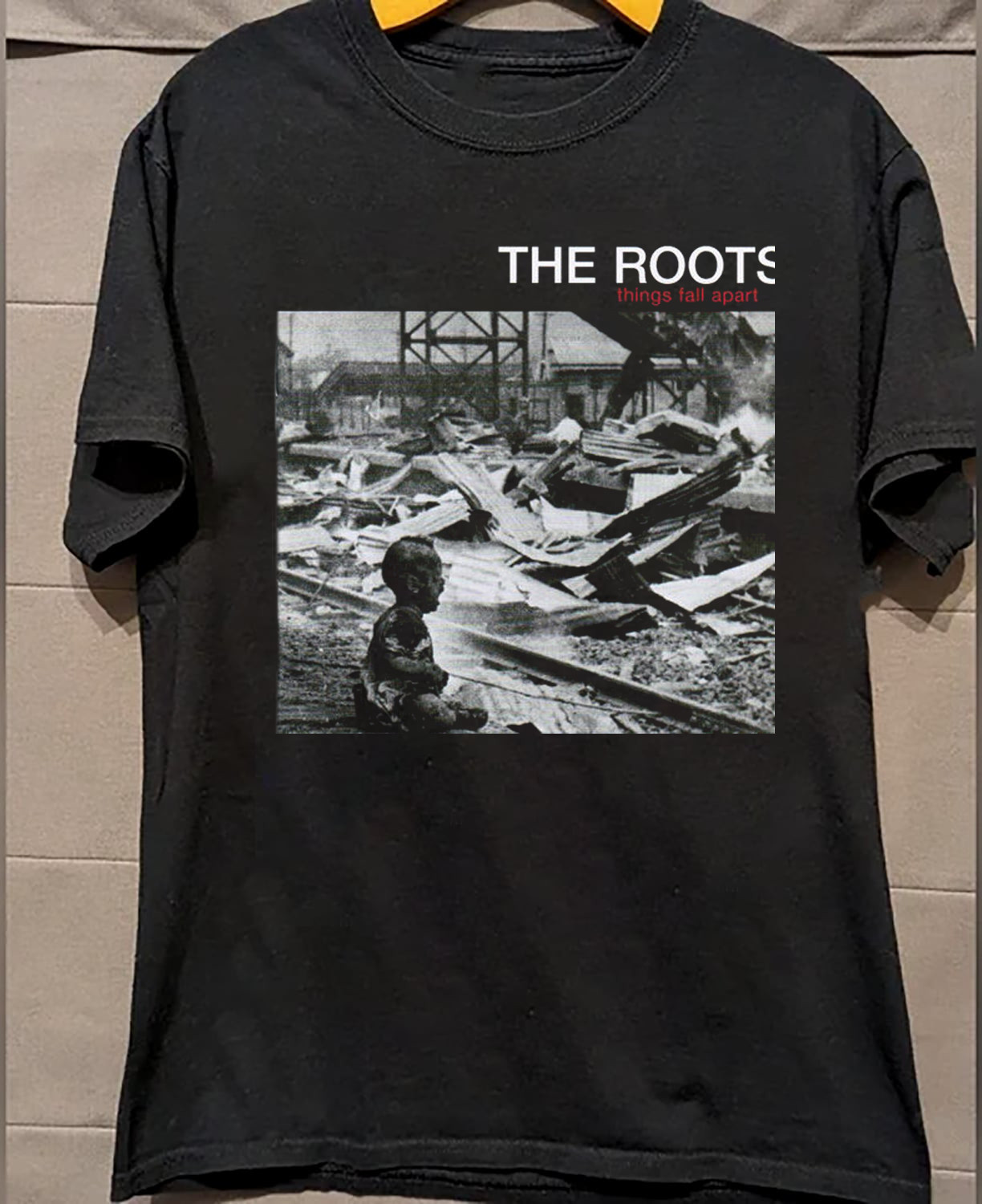 Vtg The Roots Hip Hop Band Graphic T-Shirt Black S-5XL