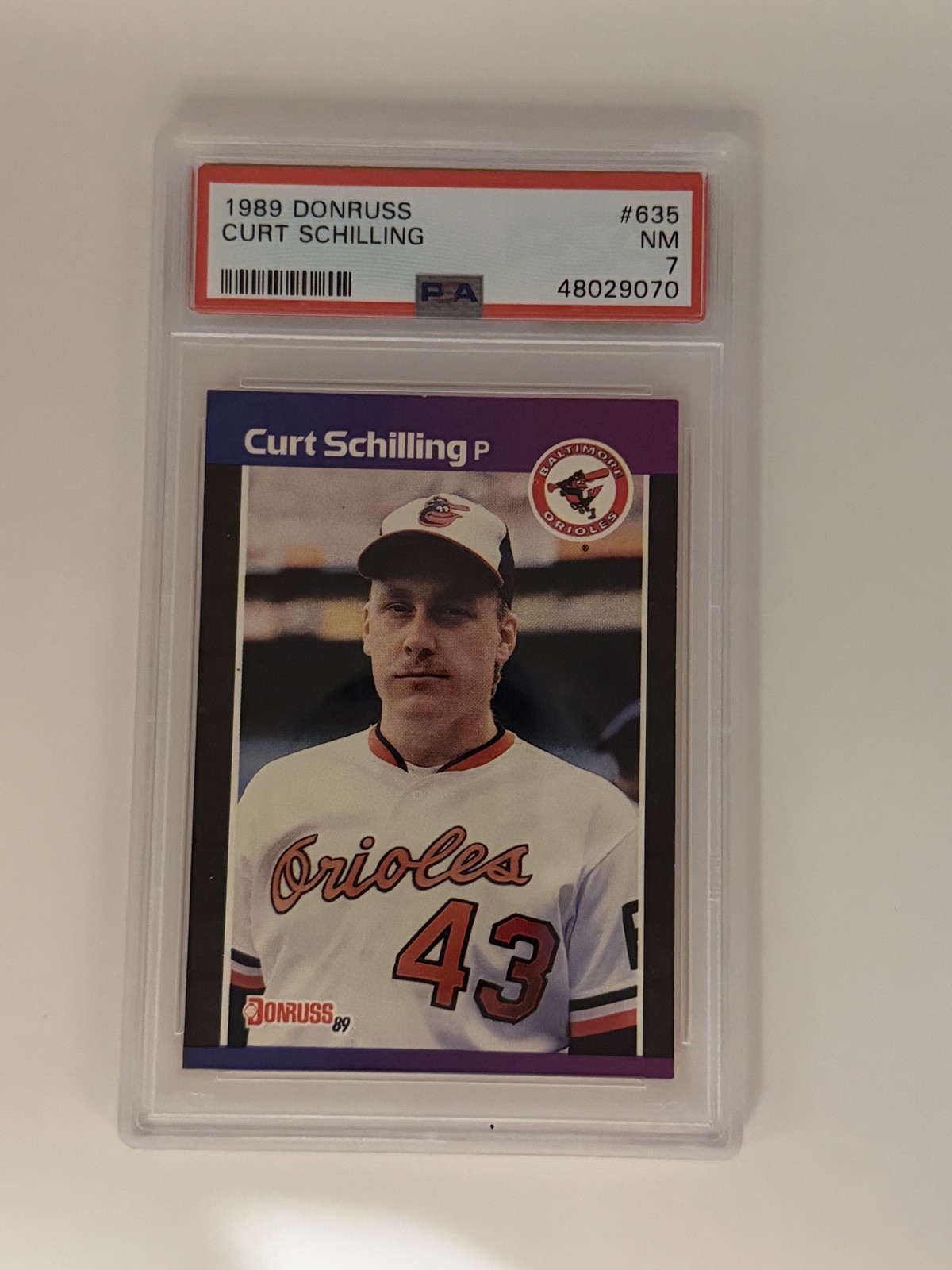 1989 Donruss - Curt Schilling #635 *Denotes on Back (RC) 1989 Donruss - Curt Schilling #635 *Denotes on Back (RC)