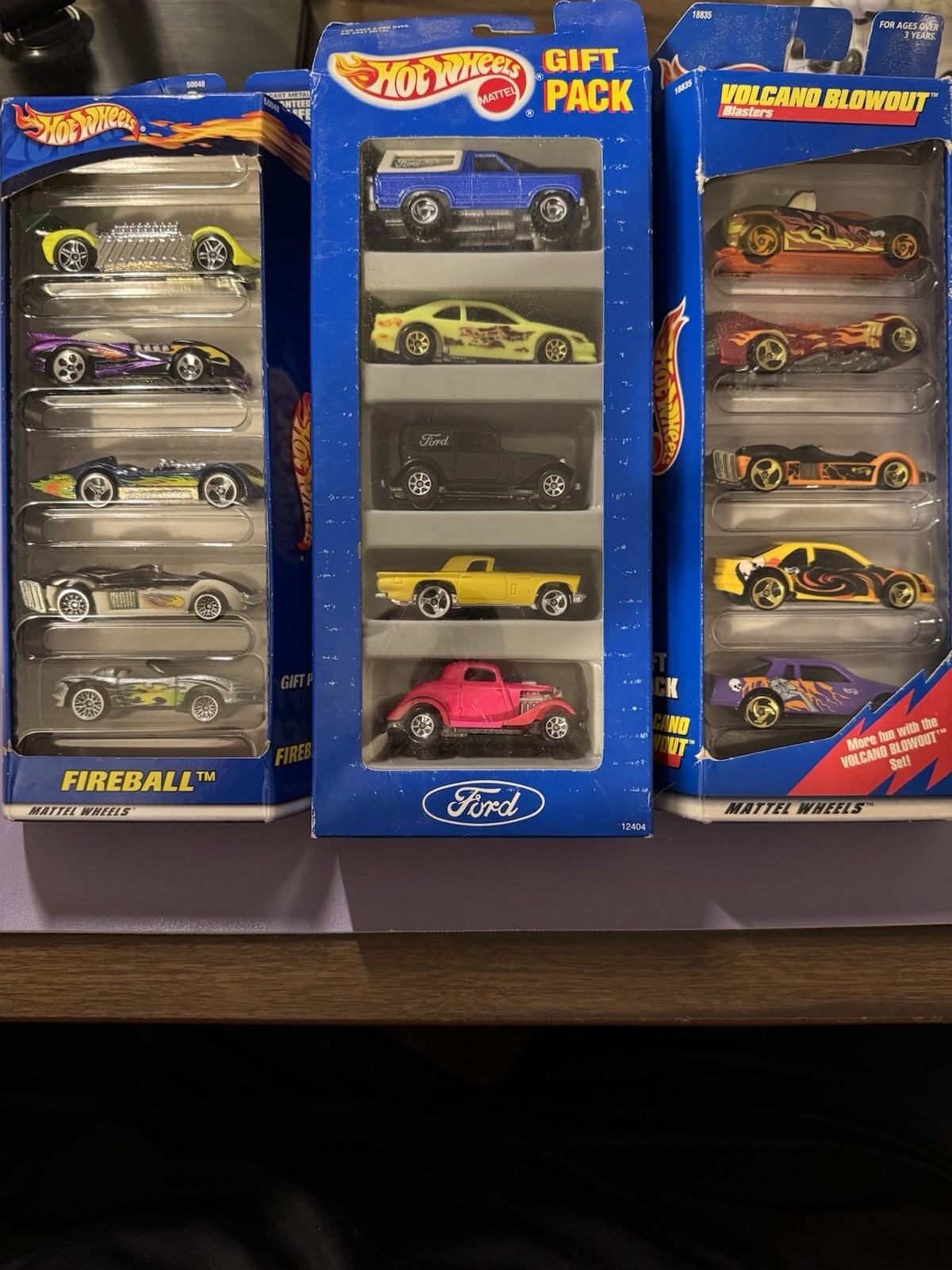 Vintage Hot Wheels 5-Pack Lot Ford Fireball Volcano Blowout Sealed 15 Cars Vintage Hot Wheels 5-Pack Lot Ford Fireball Volcano Blowout Sealed 15 Cars