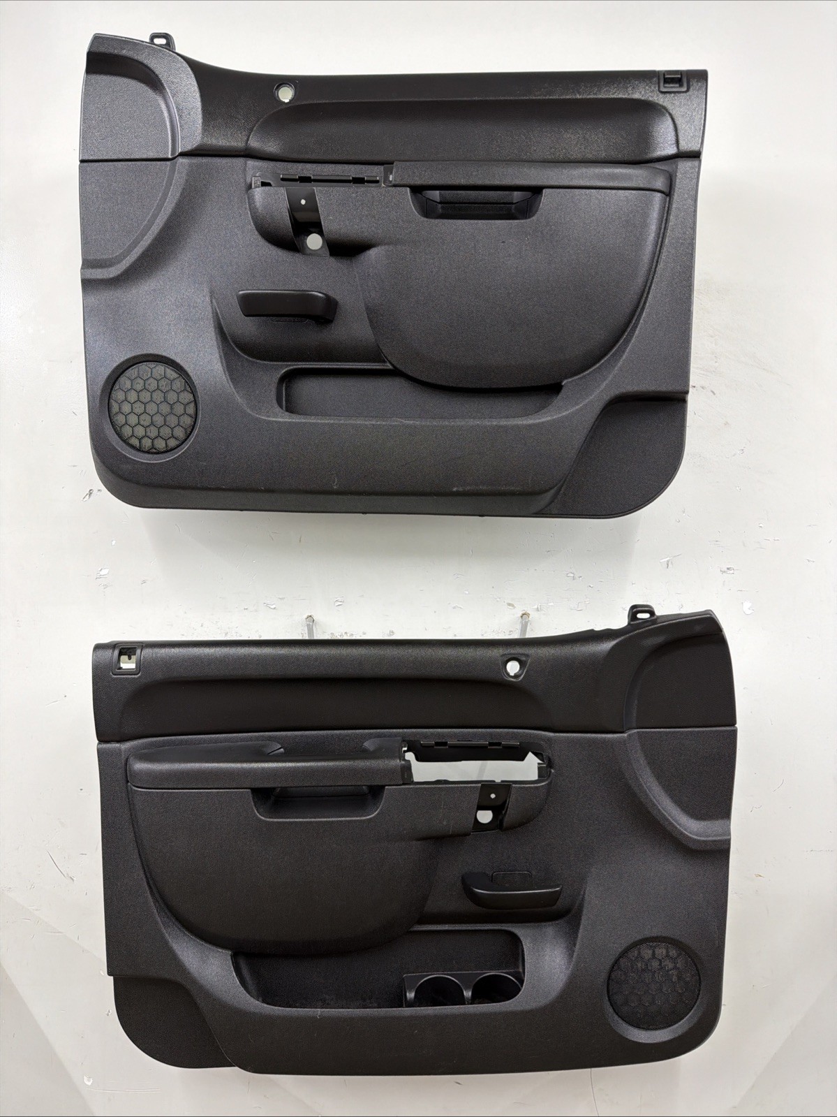 2010-2014 Chevy Silverado GMC Sierra Set Of Front Power Door Panels OEM Black