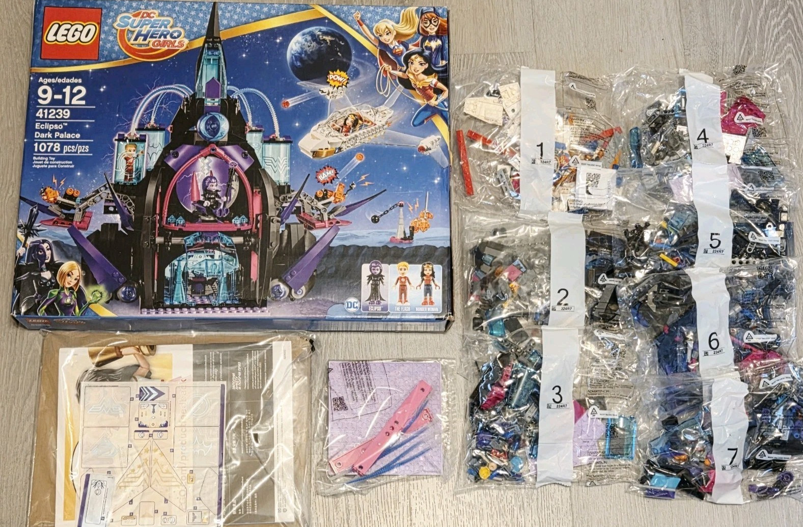 LEGO DC Super Hero Girls 41239 Eclipso Dark Palace Open Box Sealed Bags Complete