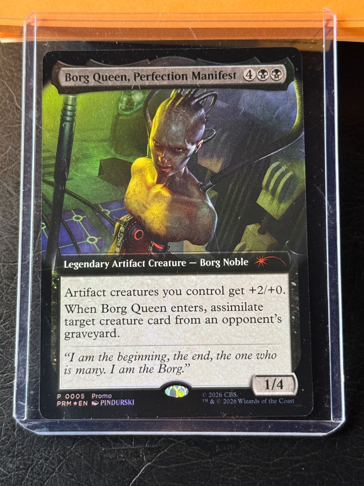 MTG Borg Queen Perfection Manifest Promo Foil NYCC Star Trek magic gathering MTG Borg Queen Perfection Manifest Promo Foil NYCC Star Trek magic gathering