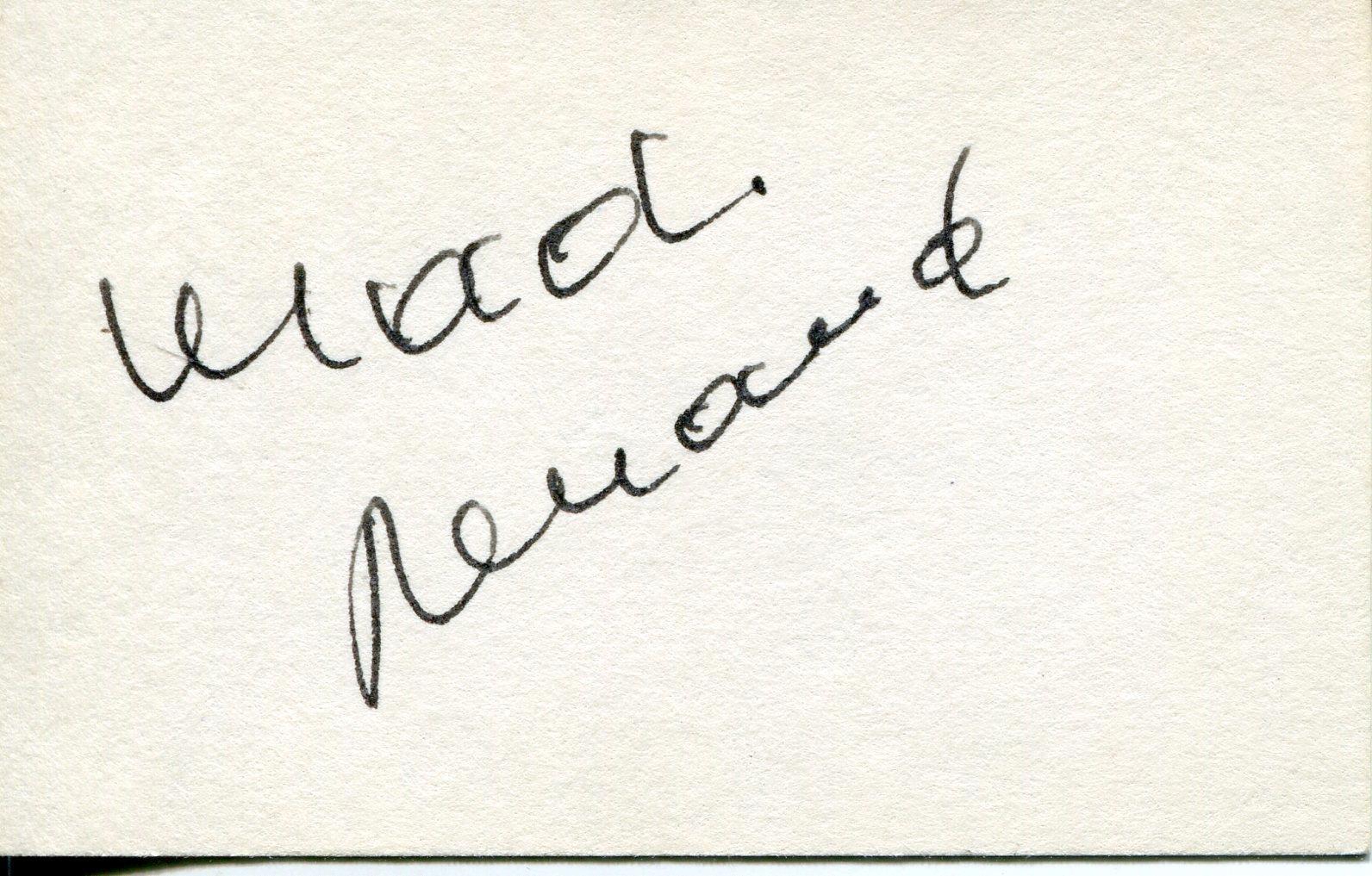 MADELEINE RENAUD SILENT MOVIE FRENCH ACTRESS IN LE PLAISIR SIGNED CARD AUTOGRAPH