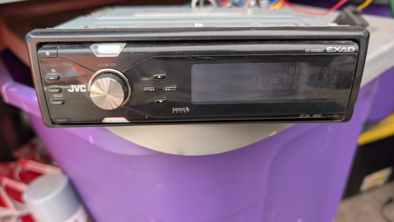 JVC Model No. KD-SHX850 Stereo Deck - Removable Faceplate