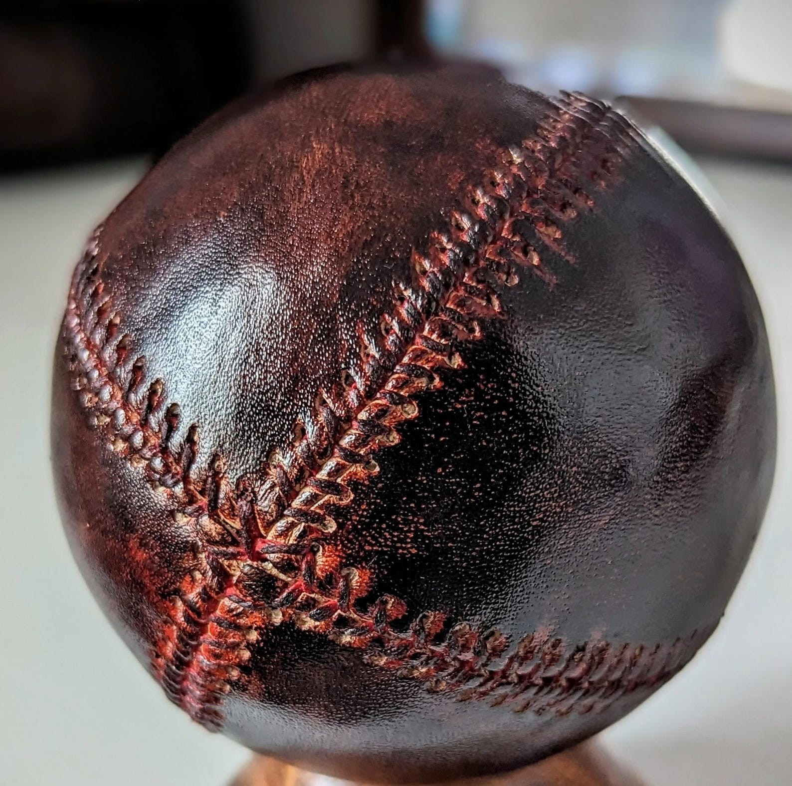 Handmade Leather Baseball – Vintage 1800s Lemon Peel Replica