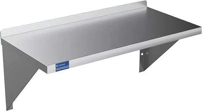 NSF Commercial Stainless Steel Kitchen Wall Shelf Heavy Duty 14 NSF Commercial Stainless Steel Kitchen Wall Shelf Heavy Duty 14
