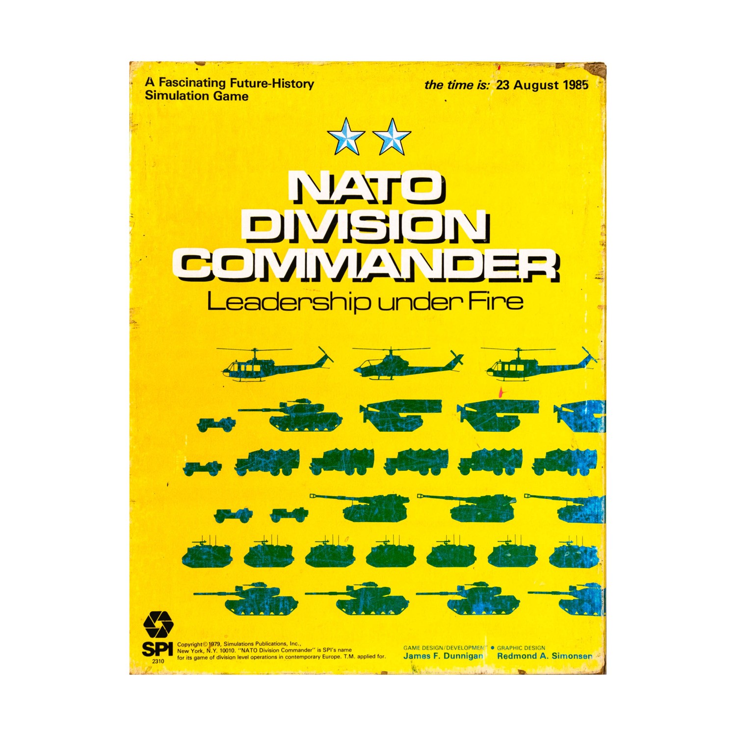 SPI Boxed Wargame NATO Division Commander w/Berlin '85 VG/NM SPI Boxed Wargame NATO Division Commander w/Berlin '85 VG/NM