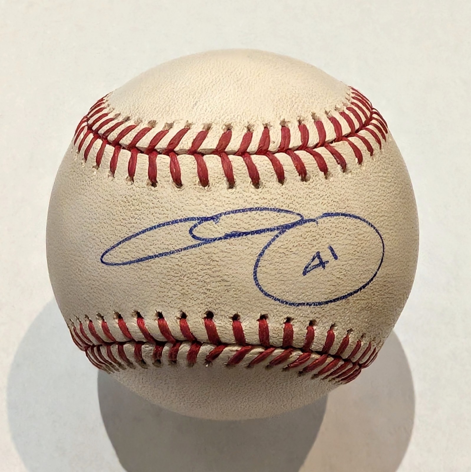 Chris Sale Signed Official Major League Game Rubbed Baseball Beckett BAS F10137