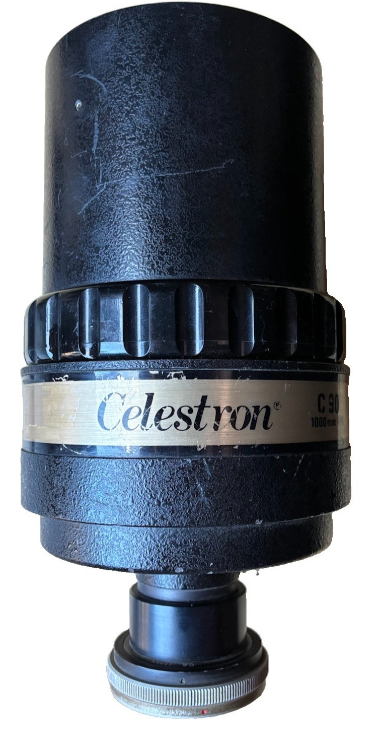 Celestron C90 Mirror Lens 1000mm f/11 Telescope USA Made Vintage Scope Celestron C90 Mirror Lens 1000mm f/11 Telescope USA Made Vintage Scope