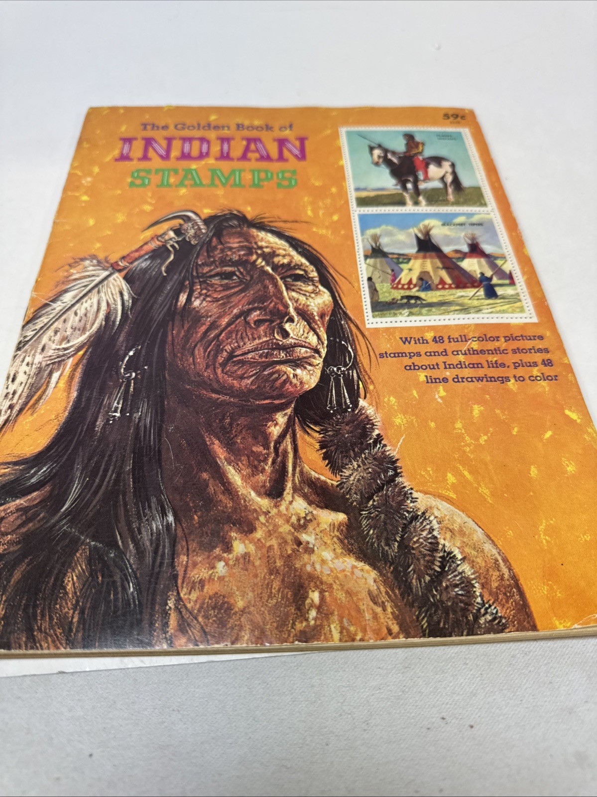 Vintage 1971 Edition of The Golden Book of Indian Stamps. Completed Vintage 1971 Edition of The Golden Book of Indian Stamps. Completed