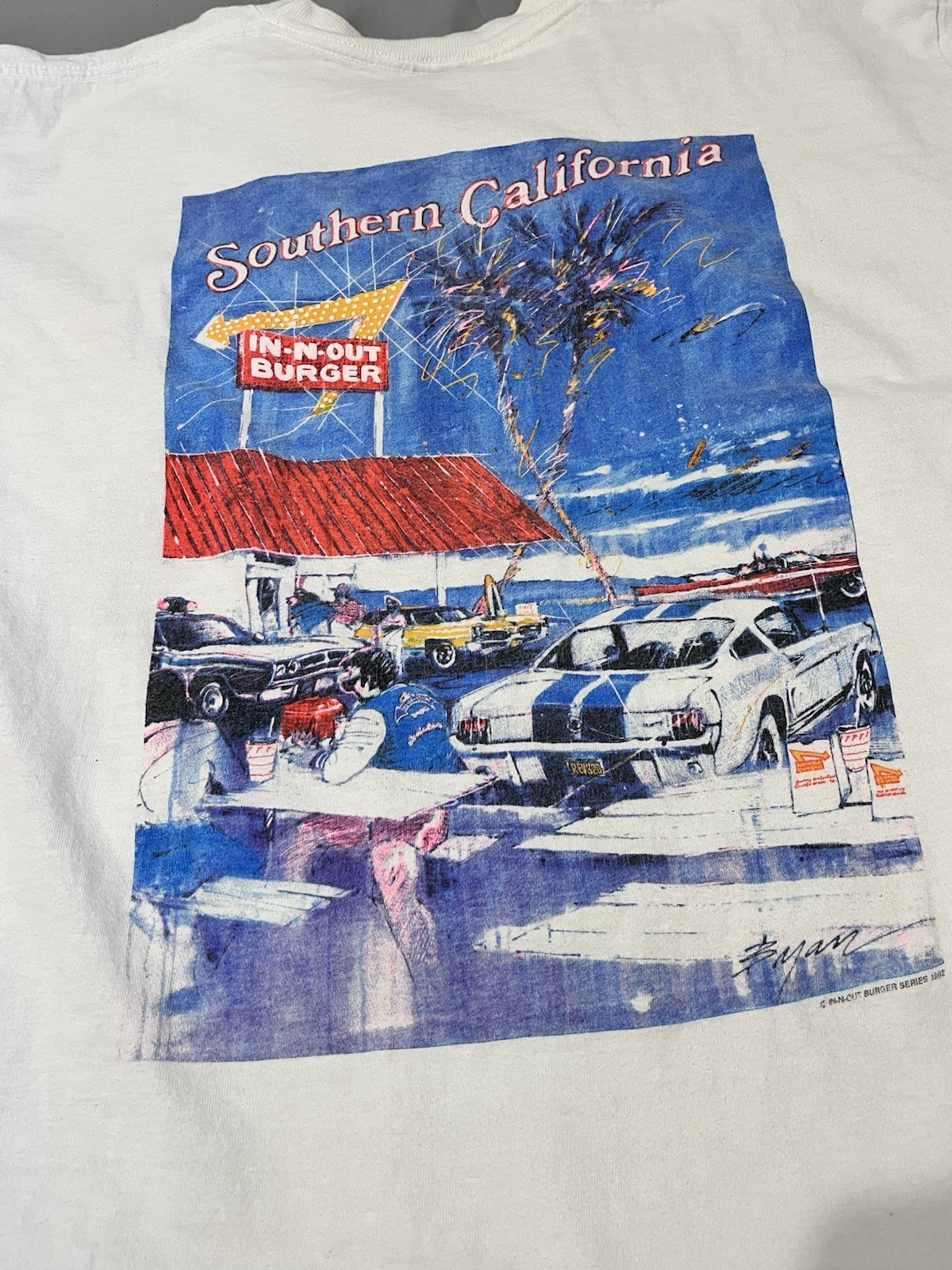 Vintage 1992 In-N-Out Burger T Shirt XL Single Stitch USA Car Graphic Vintage 1992 In-N-Out Burger T Shirt XL Single Stitch USA Car Graphic