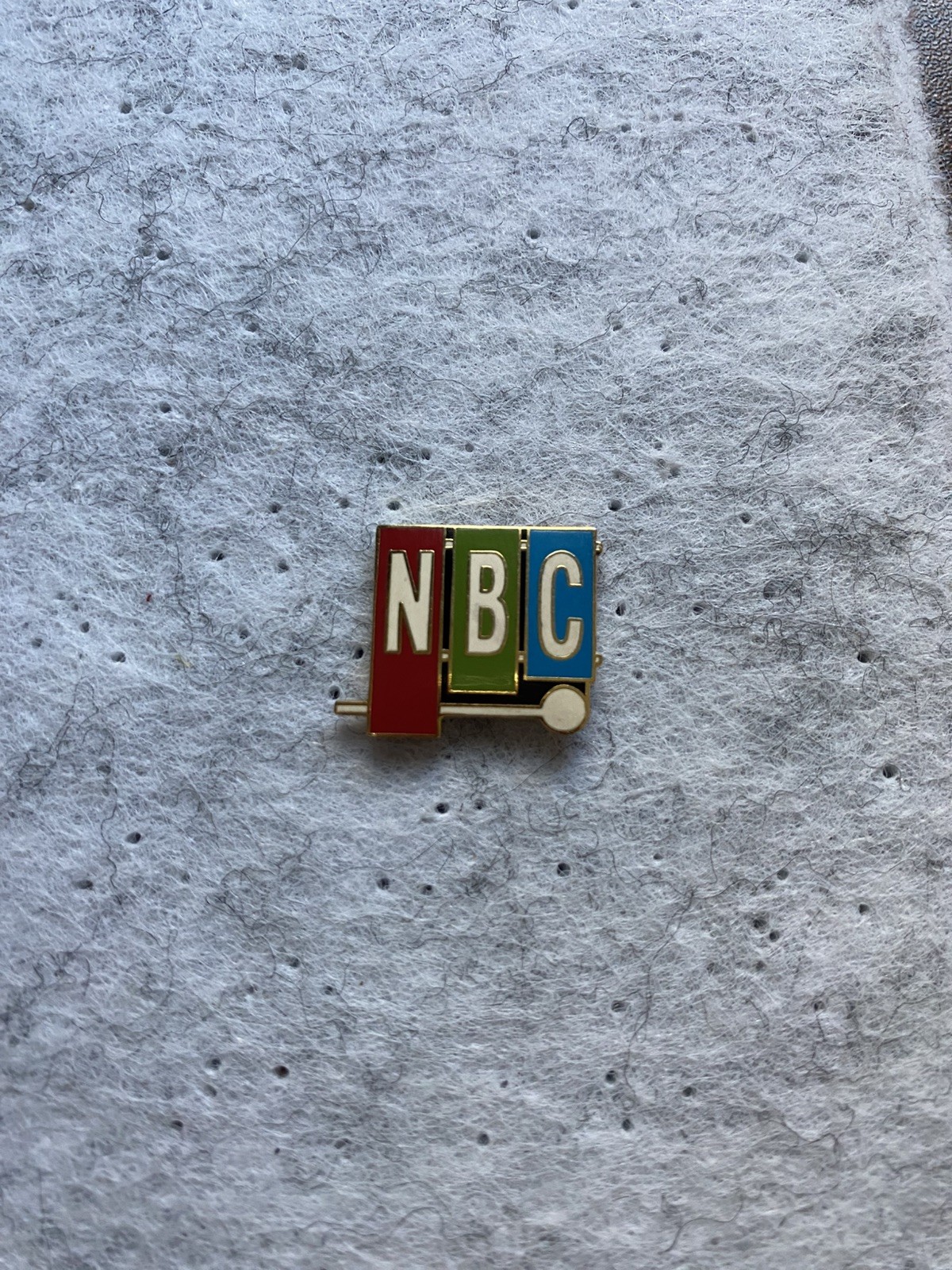 NBC Logo Lapel Pin: Red Green Blue Enamel - Vintage TV Accessory NBC Logo Lapel Pin: Red Green Blue Enamel - Vintage TV Accessory