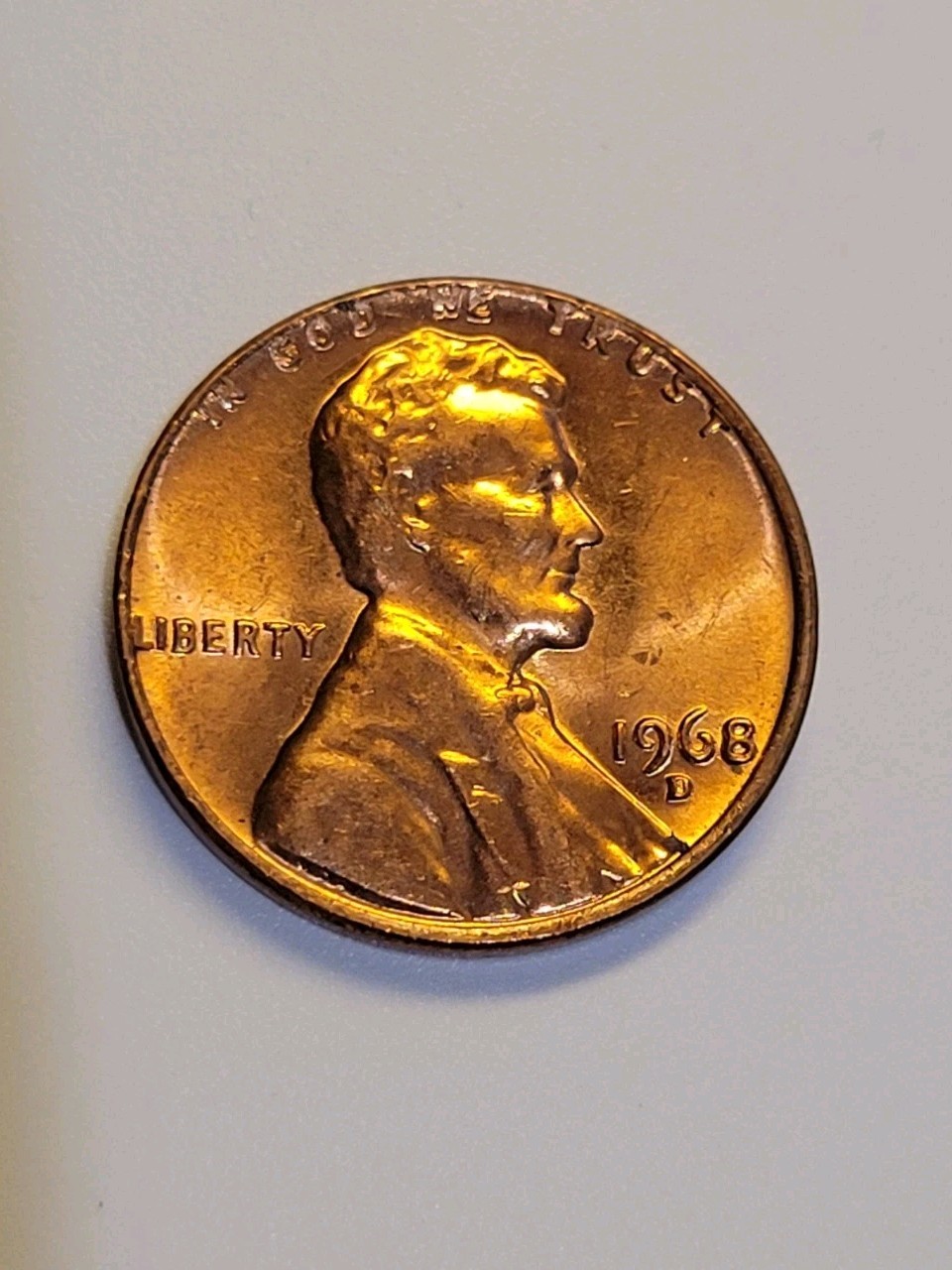 1968-D Lincoln Cent D/D Error Uncirculated BU RED Rim Lincoln Memorial 1968-D Lincoln Cent D/D Error Uncirculated BU RED Rim Lincoln Memorial
