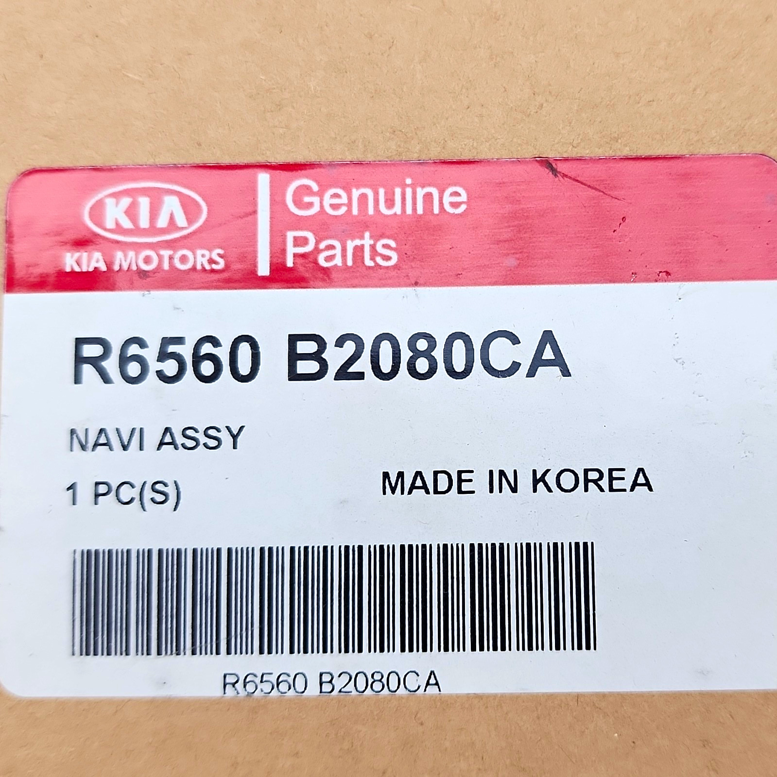 Genuine Kia Remanufactured Navigation R6560-B2080CA