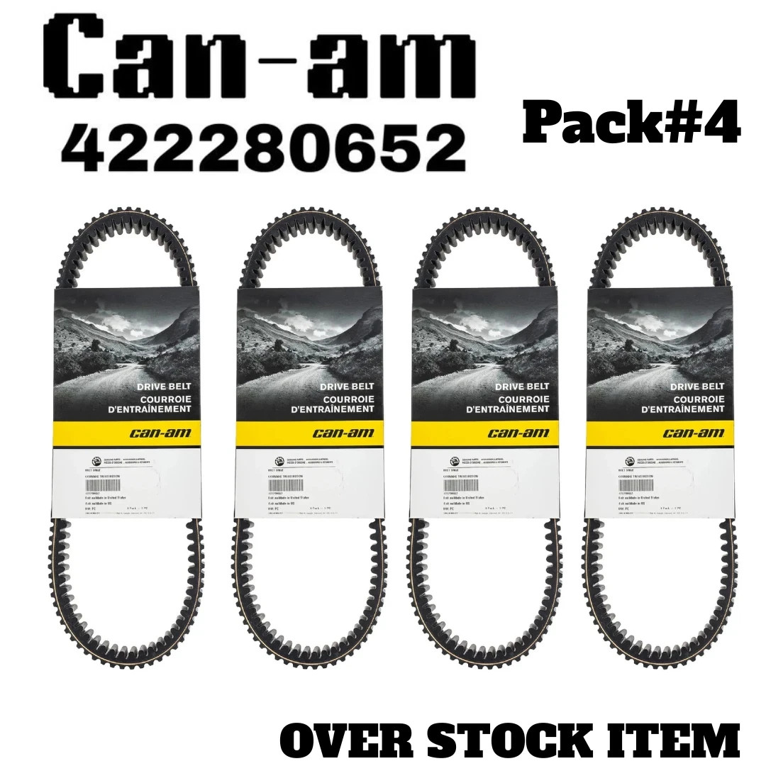 4 Pack Genuine Can-Am 422280652 OEM Clutch Drive Belts for Maverick X3 Turbo RR 4 Pack Genuine Can-Am 422280652 OEM Clutch Drive Belts for Maverick X3 Turbo RR