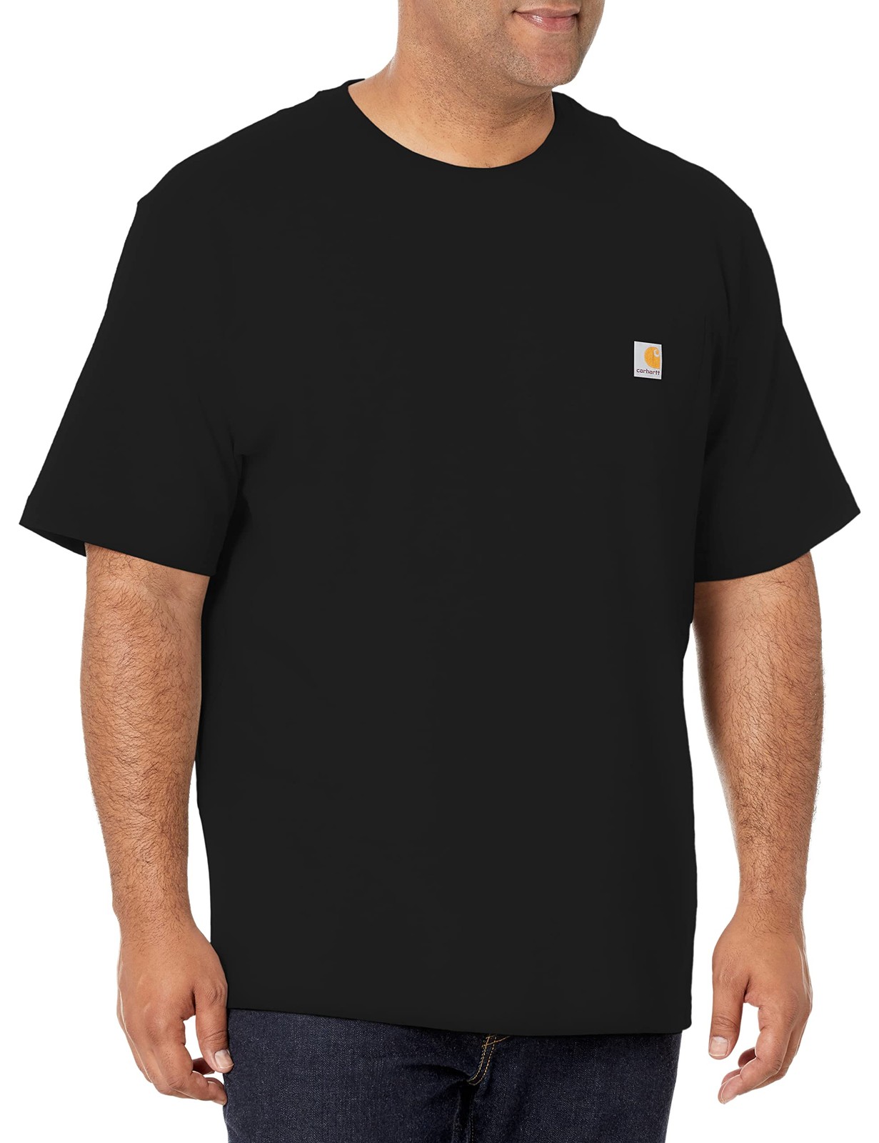 Carhartt Men\'s Iconic K87 Pocket T-Shirt, Black, X-Large X-Large, Black
