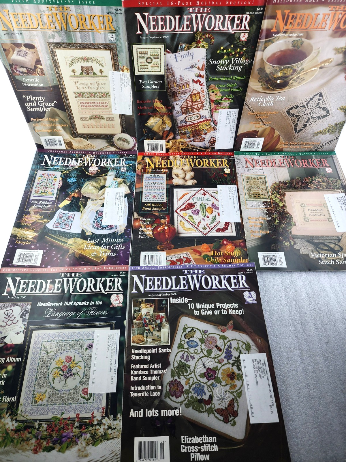 The Needleworker Magazine 1999-2000 Lot of 8 VTG #2 The Needleworker Magazine 1999-2000 Lot of 8 VTG #2
