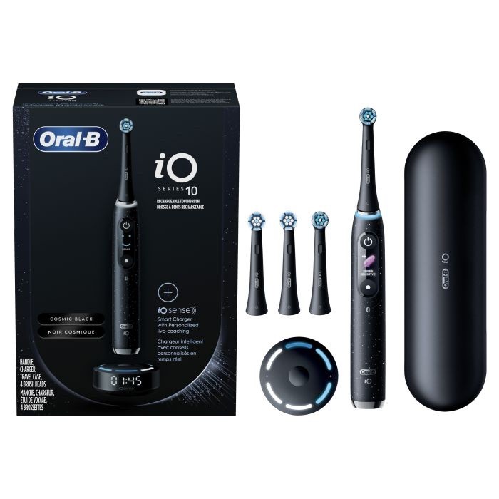 New Oral-B iO Series 10 Electric Toothbrush - Cosmic Black w/ iO Sense Charger New Oral-B iO Series 10 Electric Toothbrush - Cosmic Black w/ iO Sense Charger
