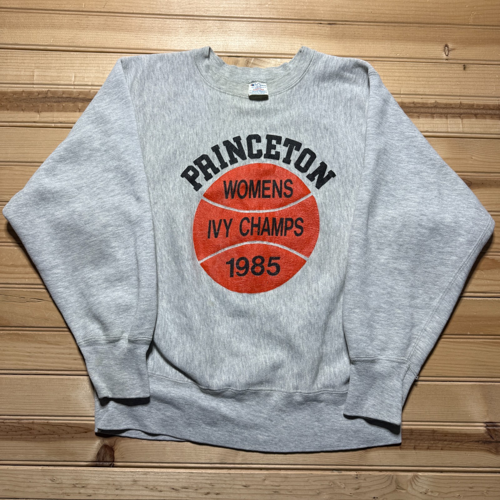 Vintage 1985 Princeton Womens Ivy Champs Reverse Weave Sweatshirt USA - Medium