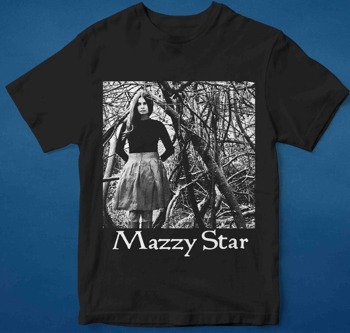 New Rare Mazzy Star Heavy Cotton Full Size Unisex Black Shirt PP99