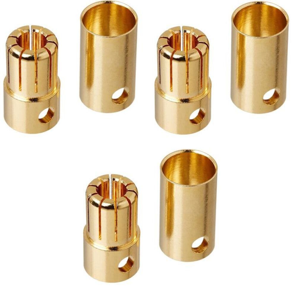 Powerhobby 8mm Bullet Connectors (3 pairs)