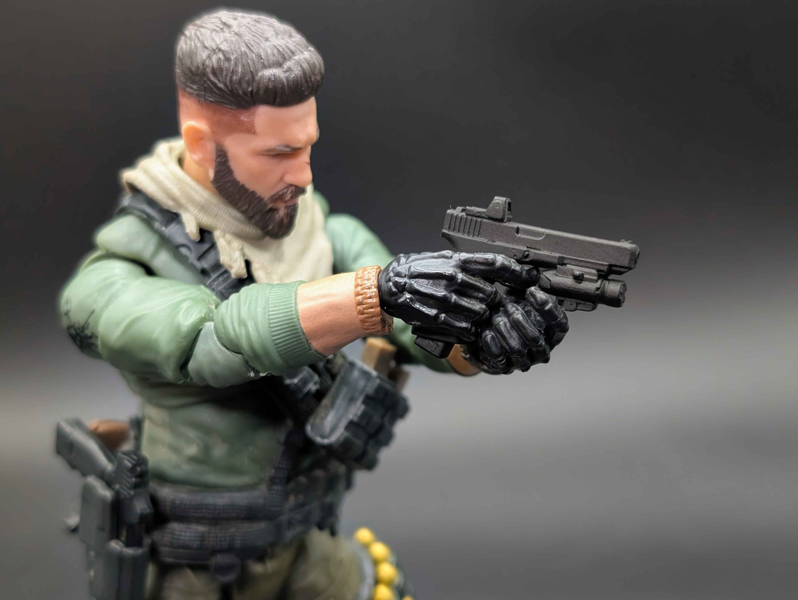 1/12 scale 3D printed Tactical pistol B for classified marvel legends 1/12 scale 3D printed Tactical pistol B for classified marvel legends