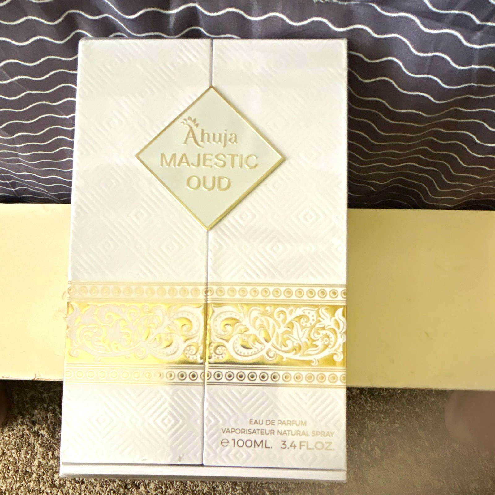 Ahuja Majestic Oud Eau de Parfum Spray EDP Regular Size 3.4 fl oz / 100 mL
