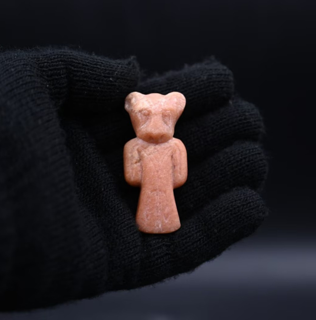 Authentic Ancient Egyptian Antiquities Stone Sekhmet Brown Amulet Egyptian BC