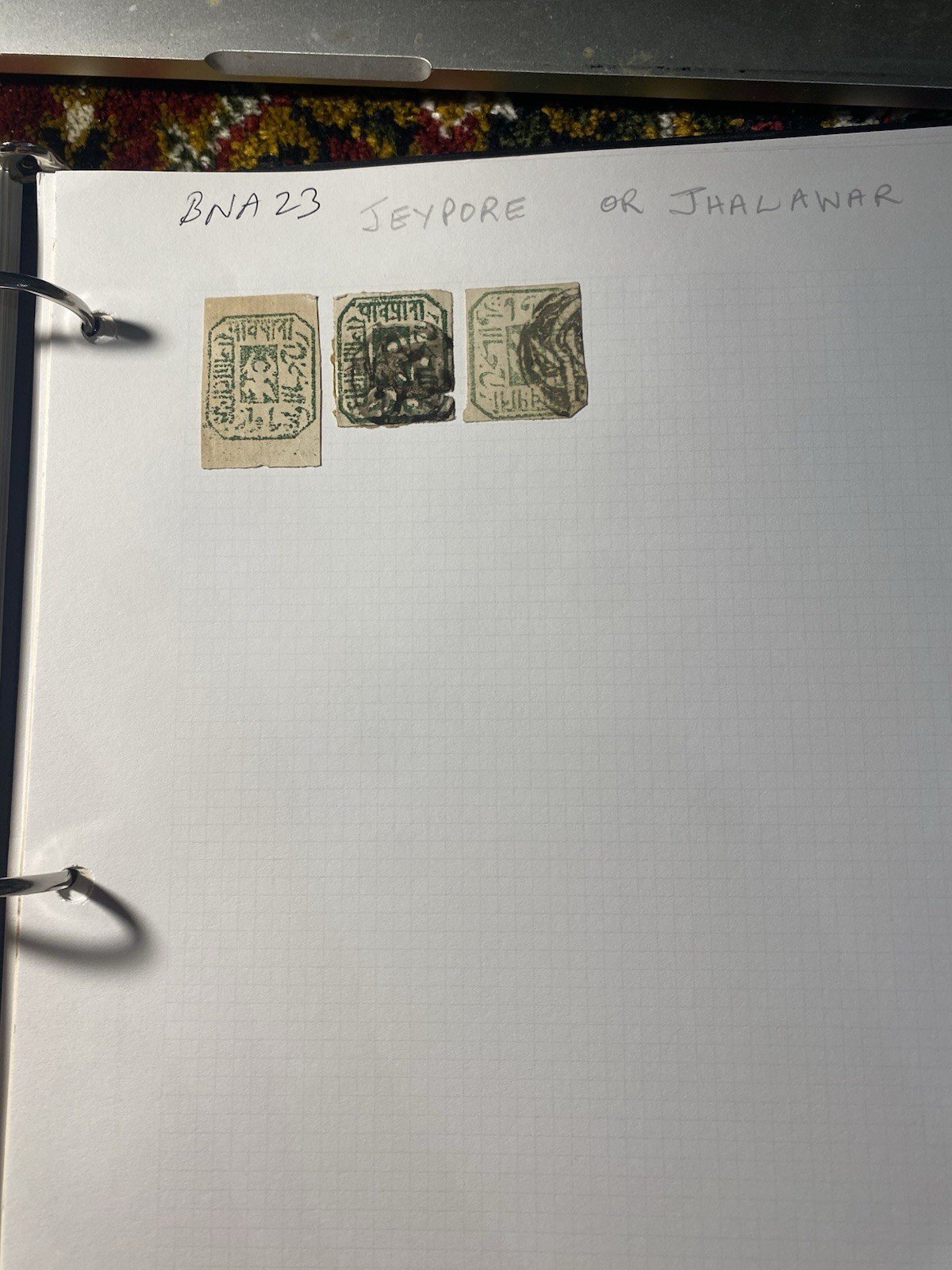 British India Princely State Jhalawar Stamps Rare Collection Idbna7.