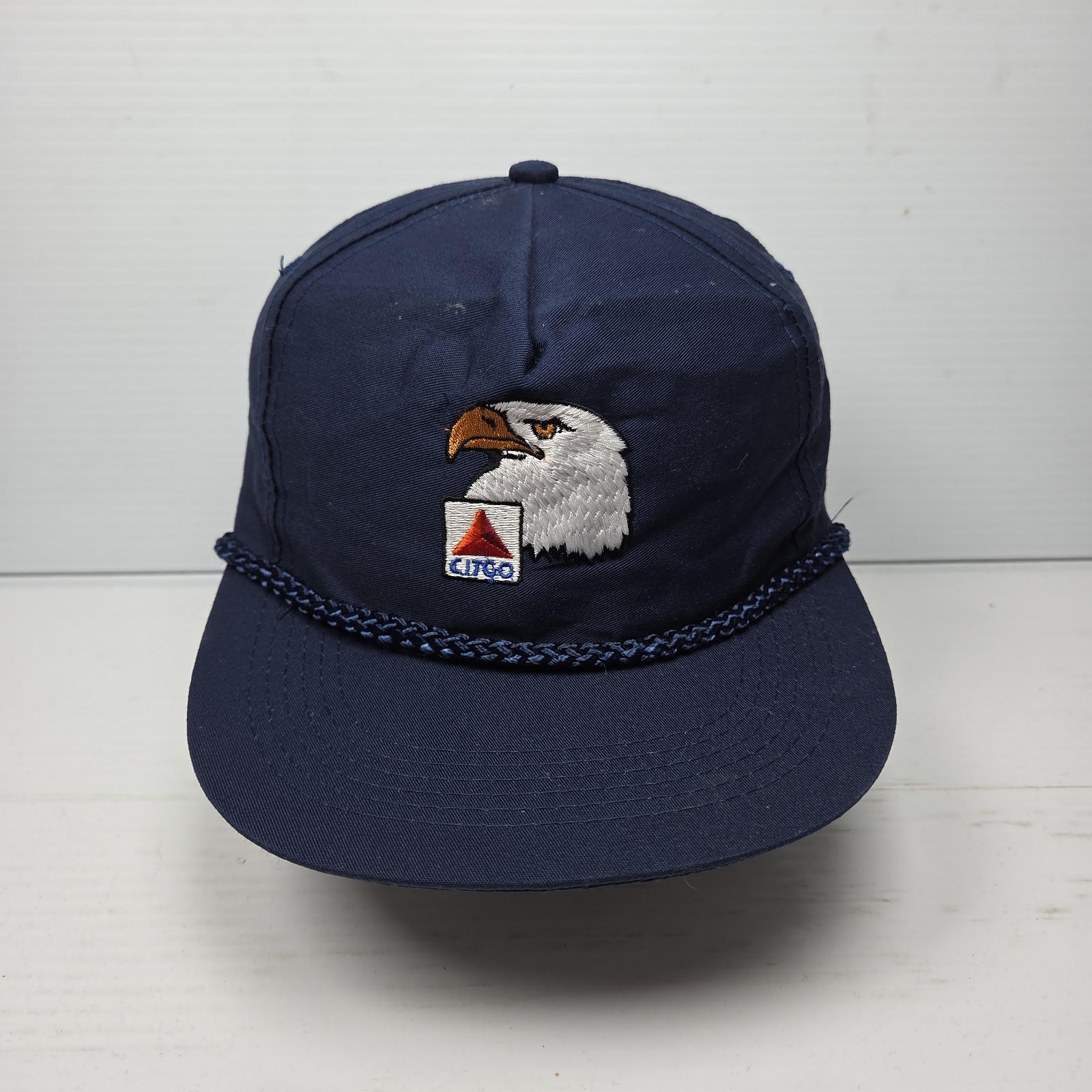 Vintage Citgo Logo American Eagle Snapback Hat Rope Cap Vintage Citgo Logo American Eagle Snapback Hat Rope Cap
