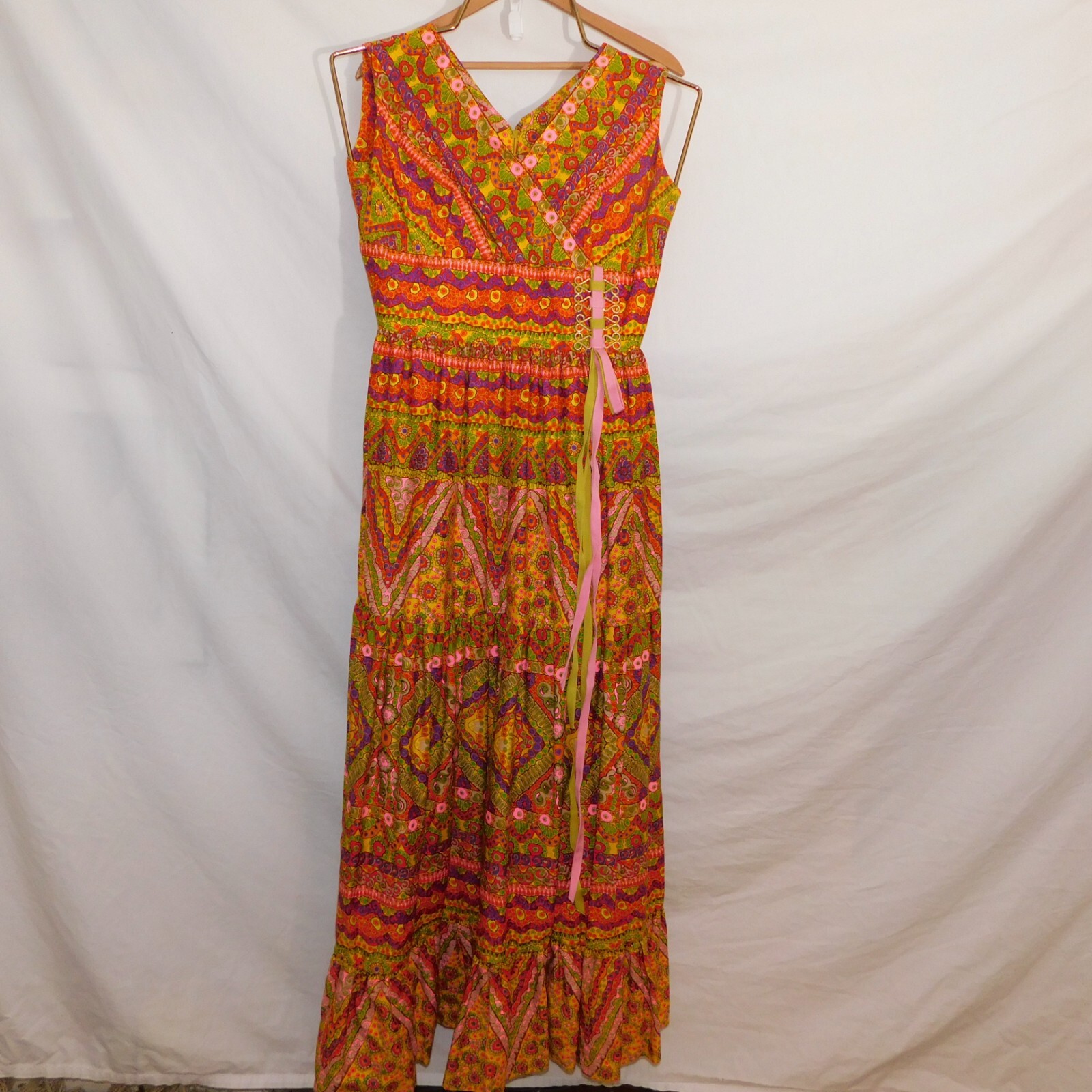 Vtg 70’s Womens M Psychedelic Colorful Floral Maxi Party Dress Nardis Dallas Vtg 70’s Womens M Psychedelic Colorful Floral Maxi Party Dress Nardis Dallas