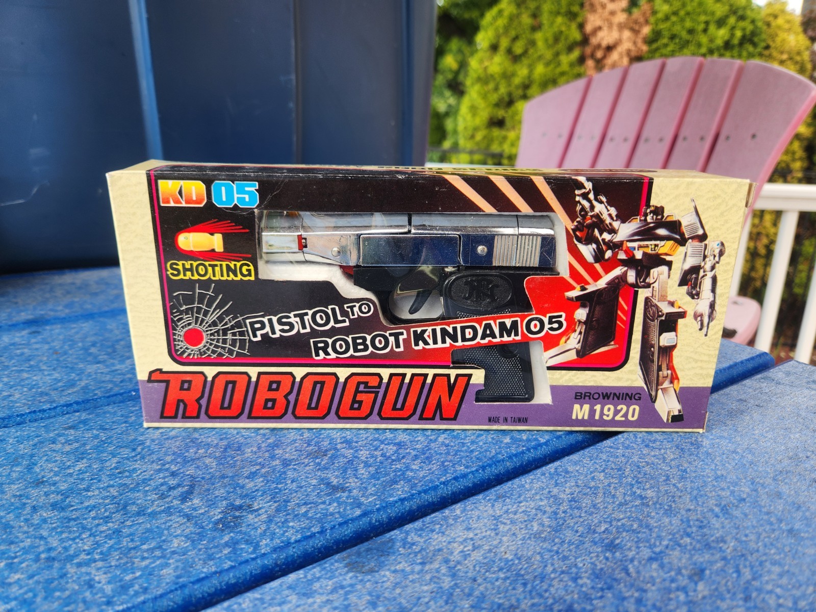 Vtg CASE FRESH Kingdam Robogun Robot M1920 G1 Transformers Bootleg Browning KO Vtg CASE FRESH Kingdam Robogun Robot M1920 G1 Transformers Bootleg Browning KO