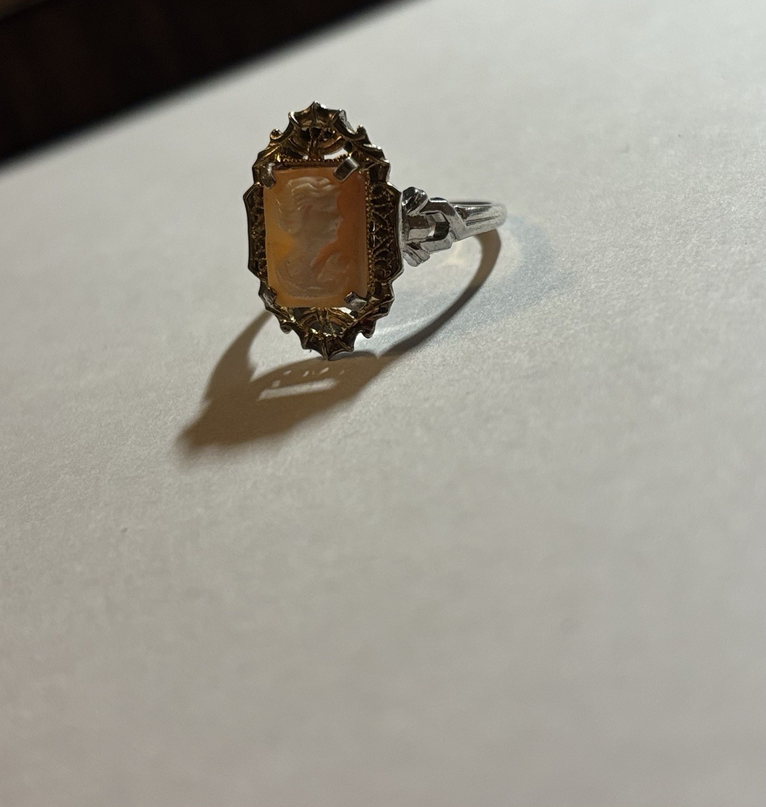Vintage Cameo Sterling Silver 925 Ring Size 6.5 Vintage Cameo Sterling Silver 925 Ring Size 6.5