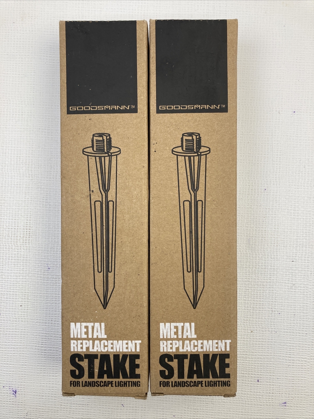 GOODSMANN Sturdy Solid Ground Spike Path/Spot/Floodlight Replacement Stake 4 PCS GOODSMANN Sturdy Solid Ground Spike Path/Spot/Floodlight Replacement Stake 4 PCS