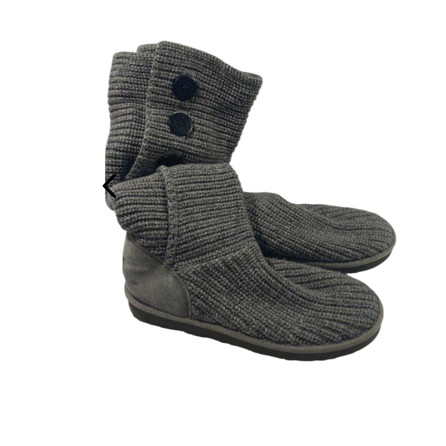 UGG Australia Cardy Grey Knit Button Boots 5819 Womens Size 10 UGG Australia Cardy Grey Knit Button Boots 5819 Womens Size 10