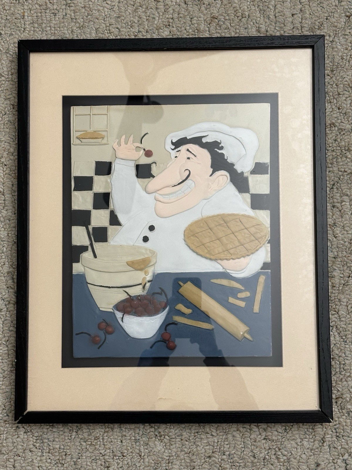 Kohls Home studio Rare Italian Chef Embossed Picture Kohls Home studio Rare Italian Chef Embossed Picture