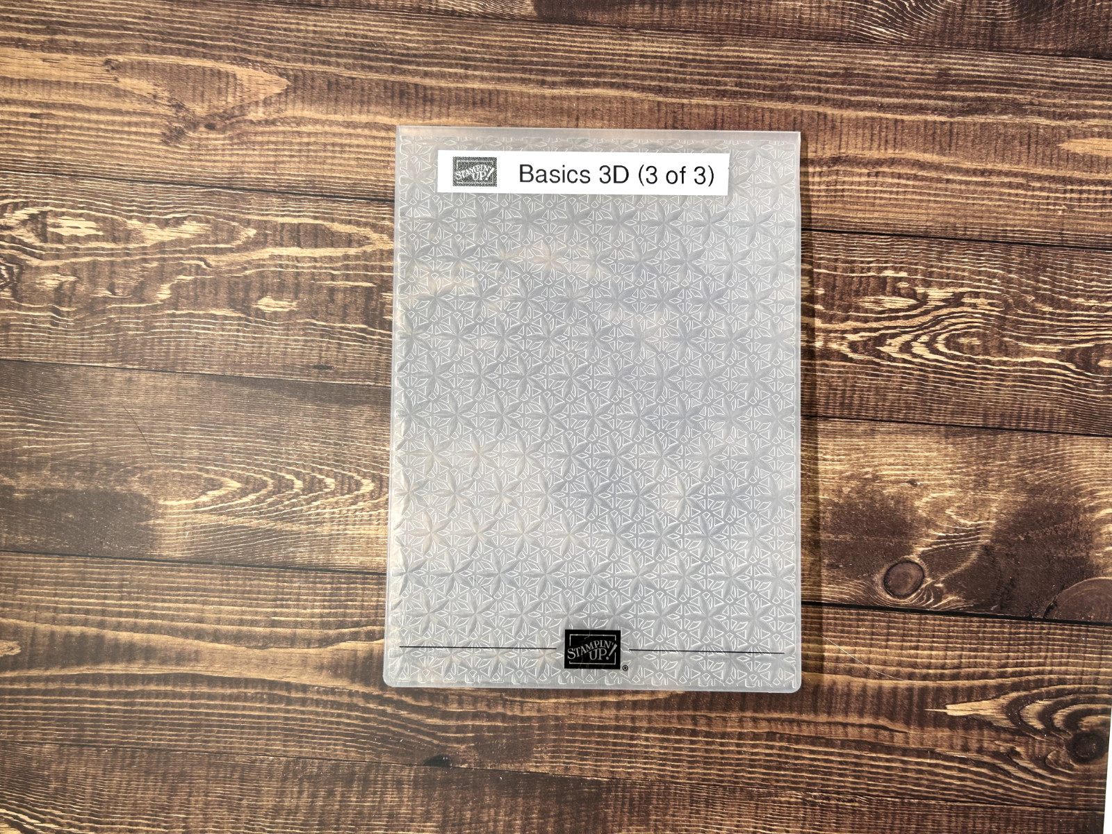 Authentic Stampin' Up Embossing Folders Authentic Stampin' Up Embossing Folders