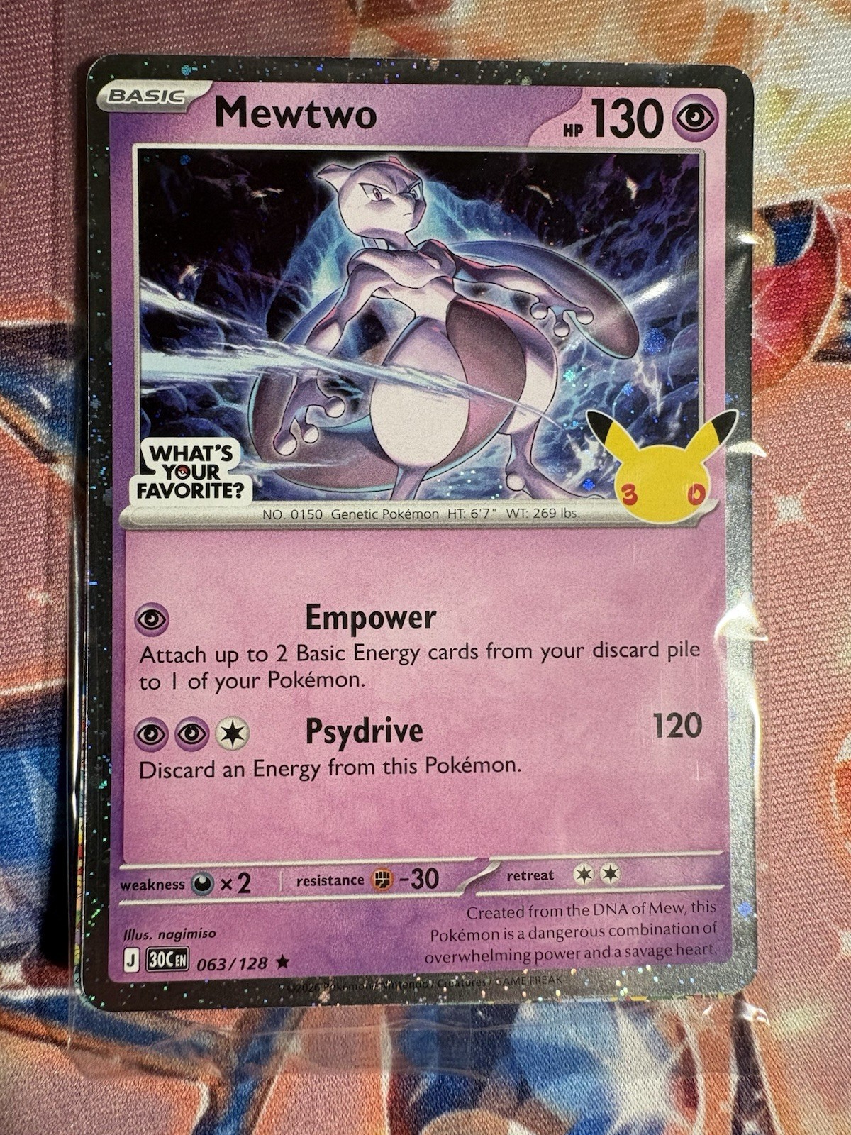 Target Mewtwo Pokemon Promo Family Event 30th Anniversary (Sealed) Target Mewtwo Pokemon Promo Family Event 30th Anniversary (Sealed)