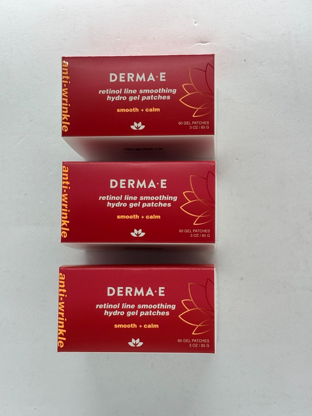 Derma E Retinol Line Smoothing Hydro Gel Patches Smooth Calm 3 x 60ct 