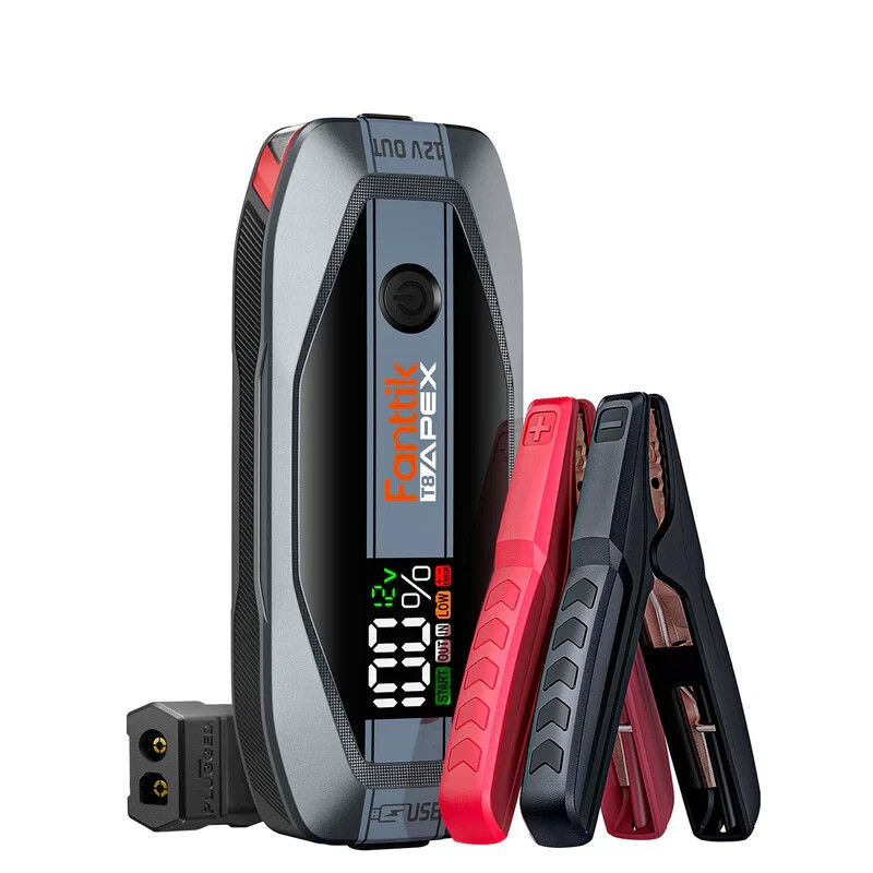 Fanttik T8 APEX 2000 Amp Jump Starter, 20000mAh Car Battery Pack for Up to 8.5L Fanttik T8 APEX 2000 Amp Jump Starter, 20000mAh Car Battery Pack for Up to 8.5L