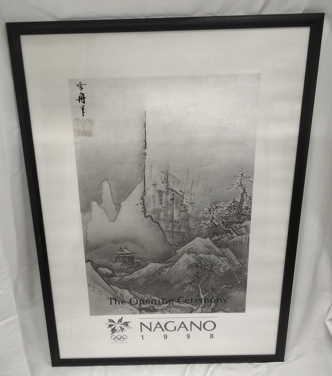 Nagano Olympic Poster Official Event Poster Japan Vintage Used Condition