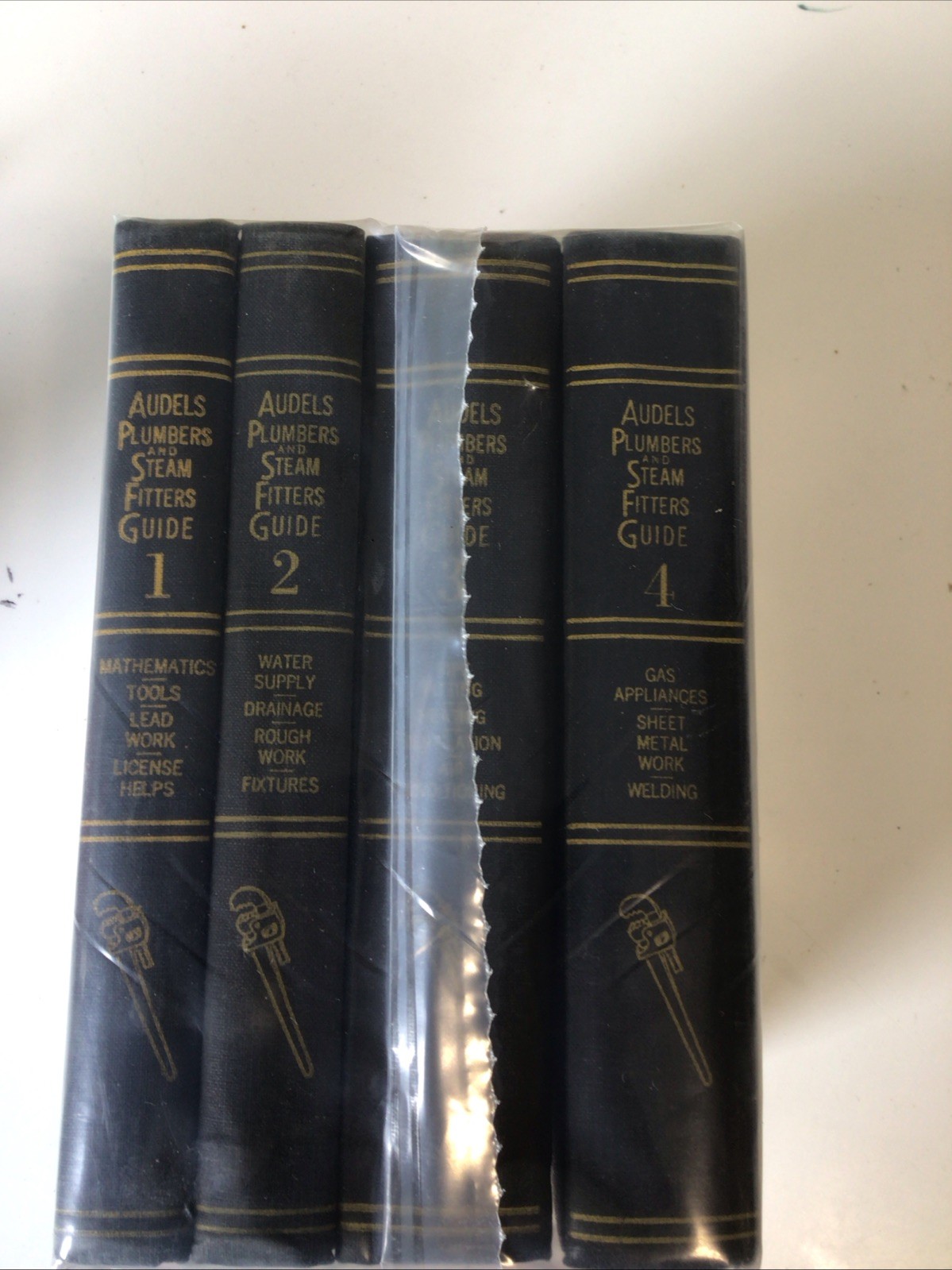 Vintage AUDELS Plumbers And Steam Fitters Guide Volume 1-2-3-4 Set Vintage AUDELS Plumbers And Steam Fitters Guide Volume 1-2-3-4 Set