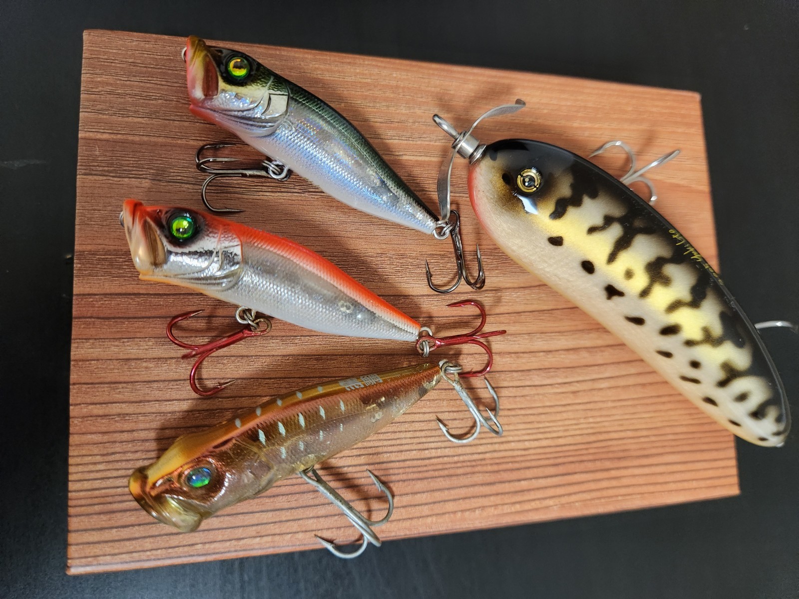 Megabass Lot of 4 Scream-X & POP-X SW Chinu Seabass JDM Topwater Lures Set